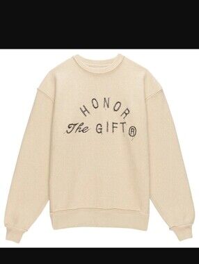Honor The Gift Men Weathered Crewneck Sweater (white / cream)